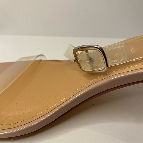 ASOS Wide Clear Heeled Sandals 9W - Picture 10 of 13
